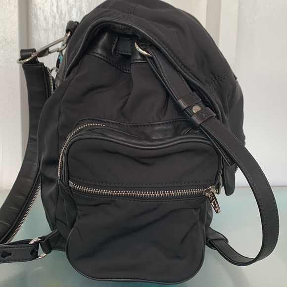 Alexander Wang Marti Lambskin Leather Trimmed & Nylon Backpack EUC - Picture 6 of 17